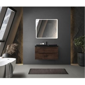 Мебель для ванной BelBagno Marino 80-BB800/450-LV-ART-AST-NERO Rovere Moro