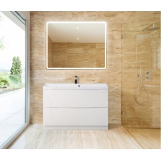 Тумба с раковиной BelBagno Marino 90-PIA-BB900/450-LV-MR-AST Bianco Lucido