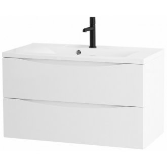 Тумба с раковиной BelBagno Marino 90-BB900/450-LV-MR-PR Bianco Opaco