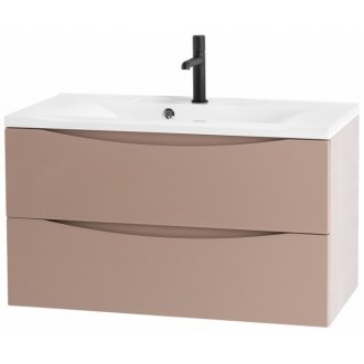 Тумба с раковиной BelBagno Marino 90-BB900/450-LV-MR-PR Capucino Lucido