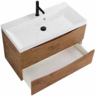 Тумба с раковиной BelBagno Marino 90-BB900/450-LV-MR-AST Rovere Nature