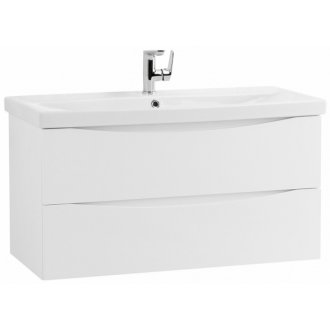 Тумба с раковиной BelBagno Marino-CER 100-BB-0324-100-LVB Bianco Lucido