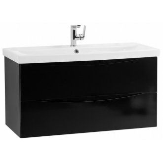 Тумба с раковиной BelBagno Marino-CER 100-BB-0324-100-LVB Nero Lucido