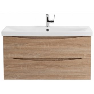 Тумба с раковиной BelBagno Marino-CER 100-BB-0324-100-LVB Rovere Bianco