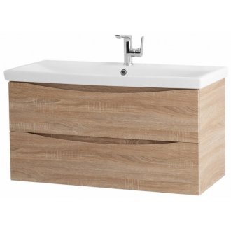 Тумба с раковиной BelBagno Marino-CER 100-BB-0324-100-LVB Rovere Bianco