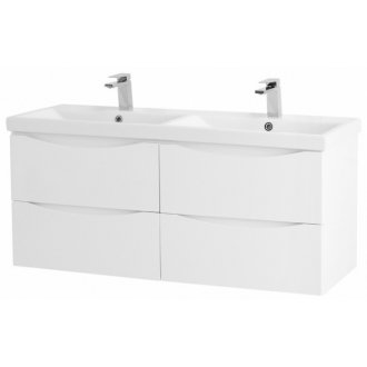 Тумба с раковиной BelBagno Marino-CER 120-BB-0325-120-2-LVB Bianco Lucido