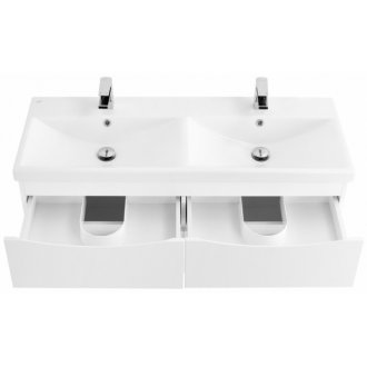 Тумба с раковиной BelBagno Marino-CER 120-BB-0325-120-2-LVB Bianco Lucido