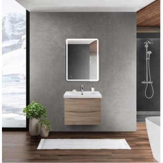 Тумба с раковиной BelBagno Marino-CER 60-BB-0320-60-LVB Rovere Bianco