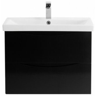 Тумба с раковиной BelBagno Marino-CER 70-BB-0321-70-LVB Nero Lucido