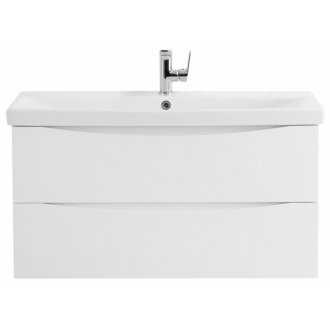 Тумба с раковиной BelBagno Marino-CER 80-BB-0322-80-LVB Bianco Opaco