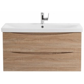 Тумба с раковиной BelBagno Marino-CER 80-BB-0322-80-LVB Rovere Bianco