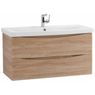 Тумба с раковиной BelBagno Marino-CER 80-BB-0322-80-LVB Rovere Bianco