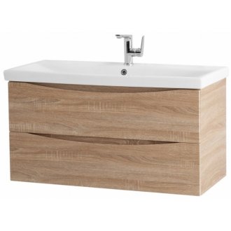 Тумба с раковиной BelBagno Marino-CER 80-BB-0322-80-LVB Rovere Bianco