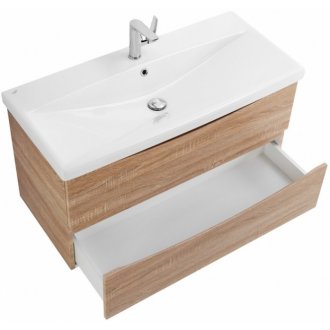 Тумба с раковиной BelBagno Marino-CER 80-BB-0322-80-LVB Rovere Bianco