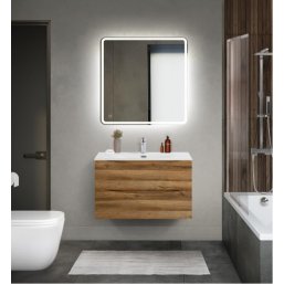 Тумба с раковиной и зеркалом BelBagno Marino-CER-M...