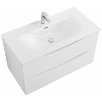 Тумба с раковиной BelBagno Marino-CER-N 100 Bianco Opaco