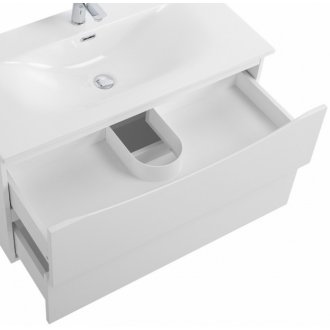 Тумба с раковиной BelBagno Marino-CER-N 100 Bianco Opaco