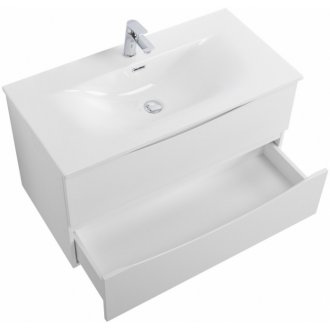 Тумба с раковиной BelBagno Marino-CER-N 100 Bianco Opaco