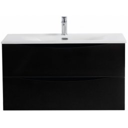 Тумба с раковиной BelBagno Marino-CER-N 100 Nero L...