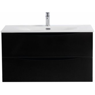Тумба с раковиной BelBagno Marino-CER-N 100 Nero Lucido