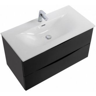 Тумба с раковиной BelBagno Marino-CER-N 100 Nero Lucido
