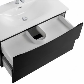 Тумба с раковиной BelBagno Marino-CER-N 100 Nero Lucido