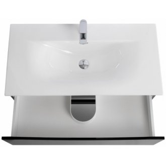 Тумба с раковиной BelBagno Marino-CER-N 100 Nero Lucido