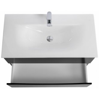 Тумба с раковиной BelBagno Marino-CER-N 100 Nero Lucido