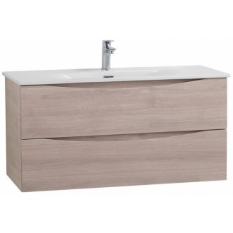 Тумба с раковиной и зеркалом BelBagno Marino-CER-N 100 Rovere Grigio