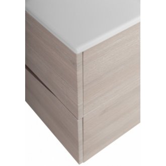Тумба с раковиной и зеркалом BelBagno Marino-CER-N 100 Rovere Grigio