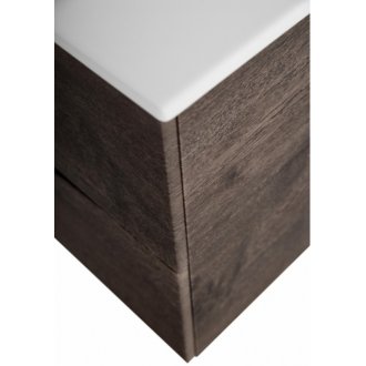 Тумба с раковиной и зеркалом BelBagno Marino-CER-N 100 Rovere Nature Grigio