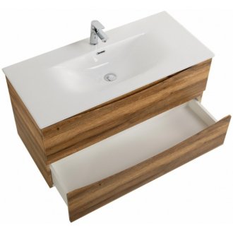 Тумба с раковиной BelBagno Marino-CER-N 100 Rovere Rustico
