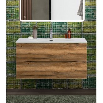 Тумба с раковиной BelBagno Marino-CER-N 100 Rovere Rustico
