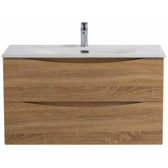 Тумба с раковиной BelBagno Marino-CER-N 100 Rovere Bianco