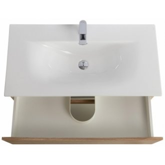 Тумба с раковиной BelBagno Marino-CER-N 100 Rovere Bianco