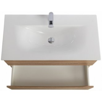 Тумба с раковиной BelBagno Marino-CER-N 100 Rovere Bianco