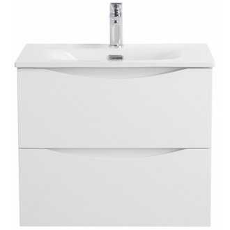 Тумба с раковиной BelBagno Marino-CER-N 70 Bianco Lucido