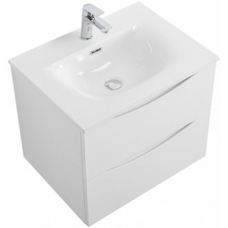 Тумба с раковиной BelBagno Marino-CER-N 70 Bianco Lucido