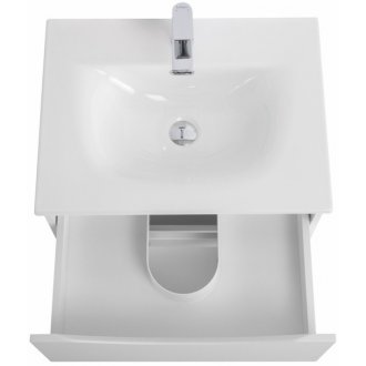 Тумба с раковиной BelBagno Marino-CER-N 70 Bianco Lucido