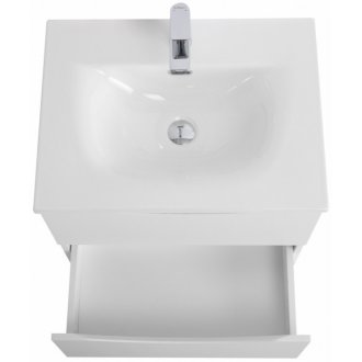 Тумба с раковиной BelBagno Marino-CER-N 70 Bianco Opaco