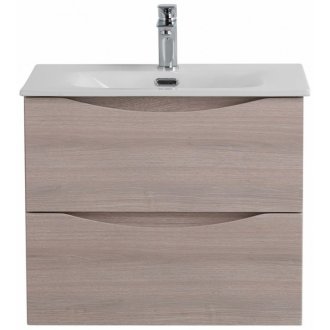 Тумба с раковиной и зеркалом BelBagno Marino-CER-N 70 Rovere Grigio