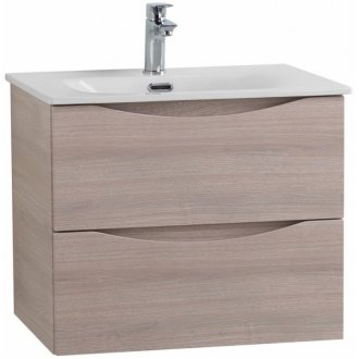 Тумба с раковиной и зеркалом BelBagno Marino-CER-N 70 Rovere Grigio