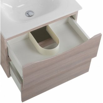 Тумба с раковиной и зеркалом BelBagno Marino-CER-N 70 Rovere Grigio