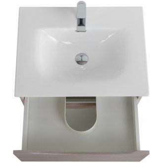 Тумба с раковиной и зеркалом BelBagno Marino-CER-N 70 Rovere Grigio