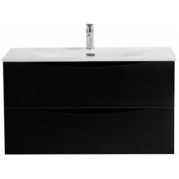 Тумба с раковиной BelBagno Marino-CER-N 90 Nero Lu...