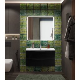 Мебель для ванной BelBagno Marino-CER-N 90 Nero Lu...