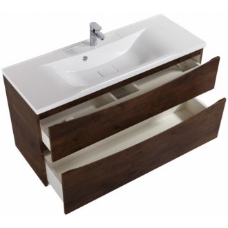 Тумба с раковиной BelBagno Marino-H60 110-BB1100/450-LV-MR-PR Rovere Moro