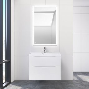 Мебель для ванной BelBagno Marino-H60 80-BB800/450-LV-MR-AST Bianco Lucido