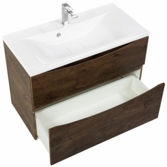 Мебель для ванной BelBagno Marino-H60 100-BB1000/445-LV-MR-PR Rovere Moro