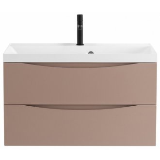 Тумба с раковиной BelBagno Marino 80-BB800/450-LV-MR-AST Capucino Lucido